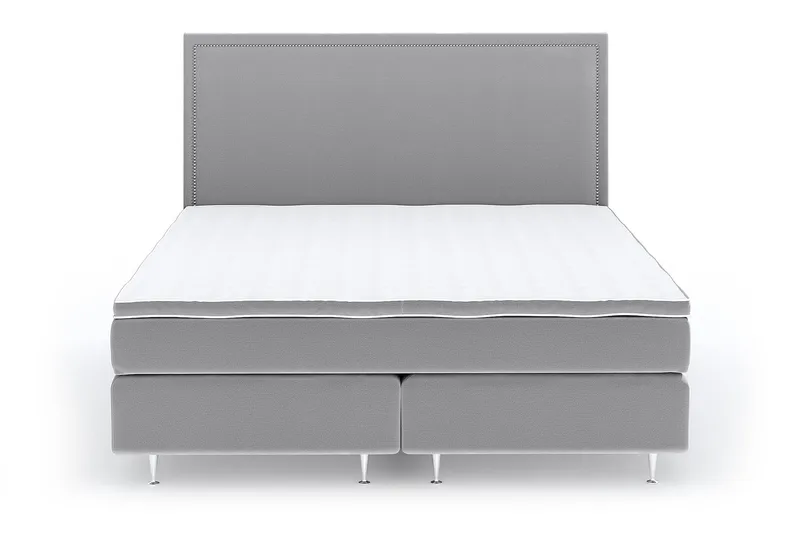 Faylor Lyx Velvet 180x200 cm - Ljusgrå - Möbler - Sovrum - Sängar - Kontinentalsängar