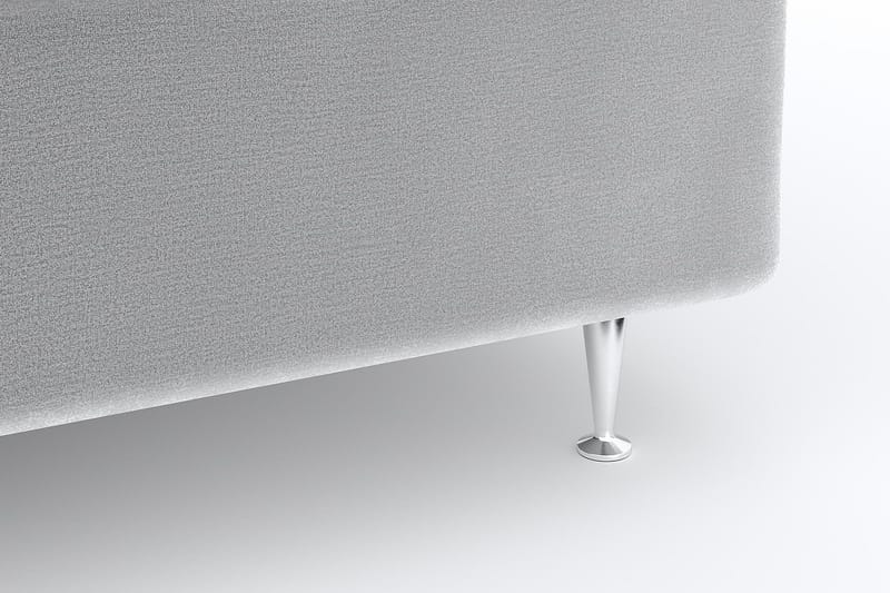 Faylor Lyx Velvet 180x200 cm - Ljusgrå - Möbler - Sovrum - Sängar - Kontinentalsängar