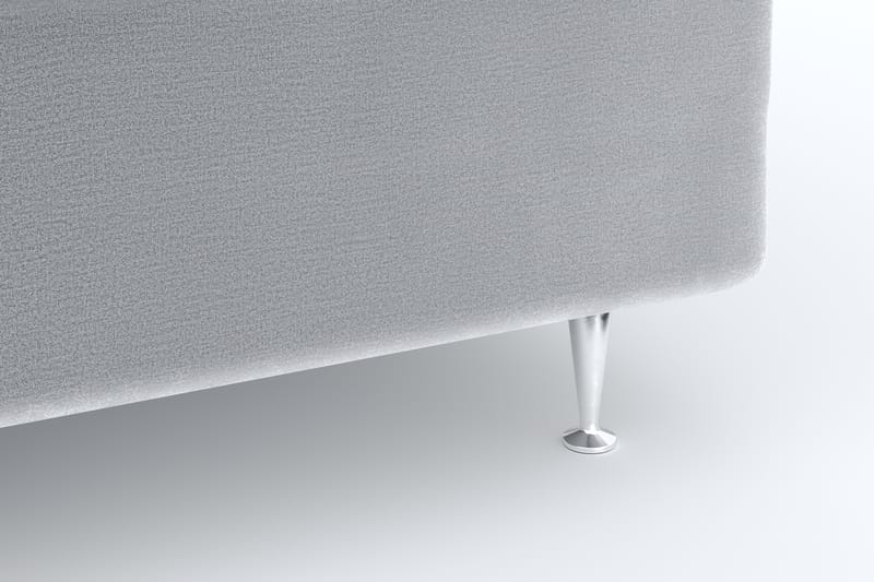Faylor Velvet Sänkypaketti 180x200 - Ljusgrå - Möbler - Sovrum - Sängar - Komplett Sängpaket