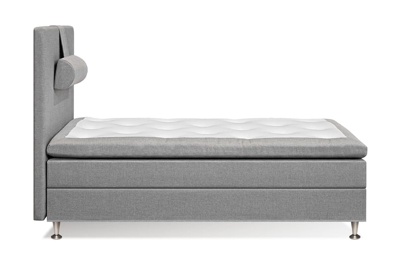 FELICIA Kontinentalsäng 120x200 Ljusgrå - Möbler - Sovrum - Sängar - Komplett Sängpaket