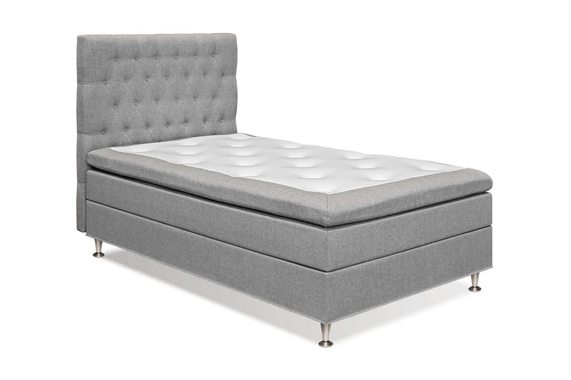 FELICIA Kontinentalsäng 120x200 Ljusgrå - Möbler - Sovrum - Sängar - Komplett Sängpaket