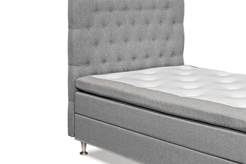FELICIA Kontinentalsäng 120x200 Ljusgrå - Möbler - Sovrum - Sängar - Komplett Sängpaket