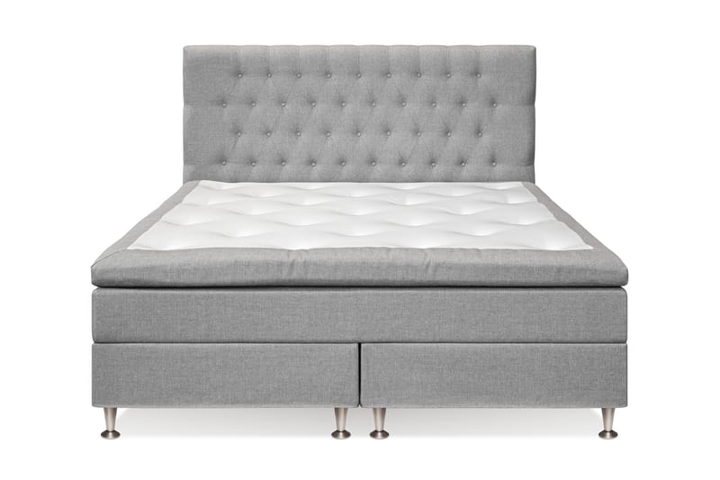 FELICIA Sängpaket 160x200 Ljusgrå - Komplett Sängpaket - Kontinentalsängar