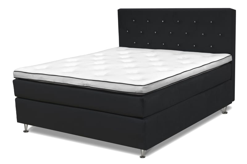 Finnigan Sängpaket Kontinentalsäng 160x200 cm Fast - Svart - Möbler - Sovrum - Sängar - Kontinentalsängar