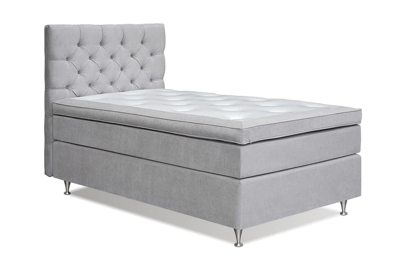 FLORENS Kontinentalsäng 105x200 Medium Ljusgrå (+Fler val) - Möbler - Sovrum - Sängar - Komplett Sängpaket