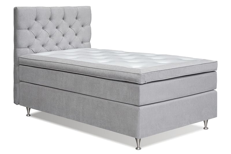 FLORENS Kontinentalsäng 105x200 Medium Ljusgrå (+Fler val) - Möbler - Sovrum - Sängar - Komplett Sängpaket