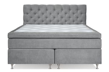 FLORENS Kontinentalsäng 160x200 Fast/Medium Grå (+Fler val)