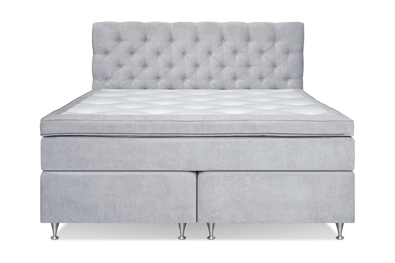 FLORENS Kontinentalsäng 160x200 Fast/Medium Ljusgrå (+Fler v - Möbler - Sovrum - Sängar - Komplett Sängpaket