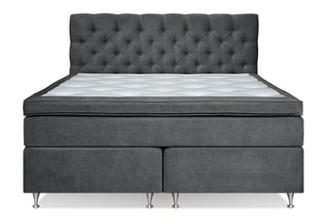 FLORENS Kontinentalsäng 160x200 Fast/Medium Mörkgrå (+Fler v