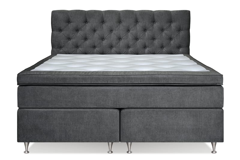 FLORENS Kontinentalsäng 160x200 Fast/Medium Mörkgrå (+Fler v - Möbler - Sovrum - Sängar - Komplett Sängpaket