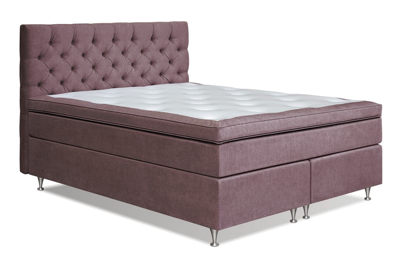 FLORENS Kontinentalsäng 160x200 Fast/Medium Mörkrosa (+Fler - Möbler - Sovrum - Sängar - Kontinentalsängar