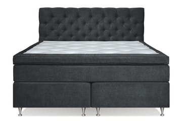 FLORENS Kontinentalsäng 160x200 Fast/Medium Svart (+Fler val