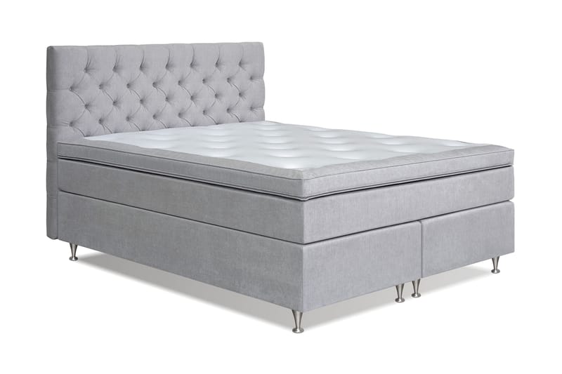 FLORENS Kontinentalsäng 160x200 Medium Ljusgrå (+Fler val) - Möbler - Sovrum - Sängar - Komplett Sängpaket