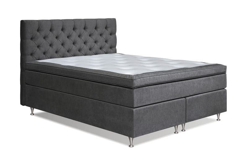 FLORENS Kontinentalsäng 160x200 Medium Mörkgrå (+Fler val) - Möbler - Sovrum - Sängar - Komplett Sängpaket