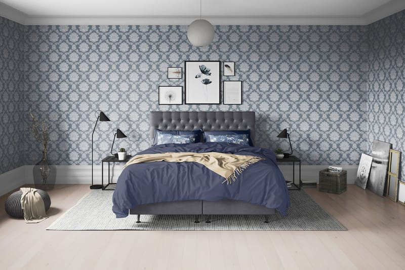 FLORENS Kontinentalsäng 180x200 Medium Mörkgrå (+Fler val) - Möbler - Sovrum - Sängar - Komplett Sängpaket