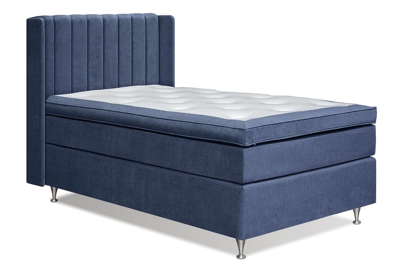 FLORENS Sängpaket 105x200 Medium Mörkblå (+Fler val) - Kontinentalsängar - Komplett Sängpaket