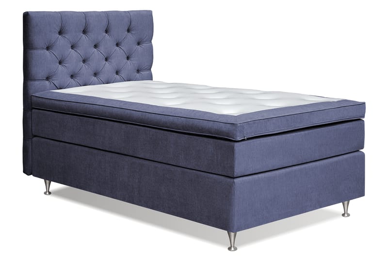 FLORENS Sängpaket 140x200 Medium Mörkblå (+Fler val) - Komplett Sängpaket - Kontinentalsängar