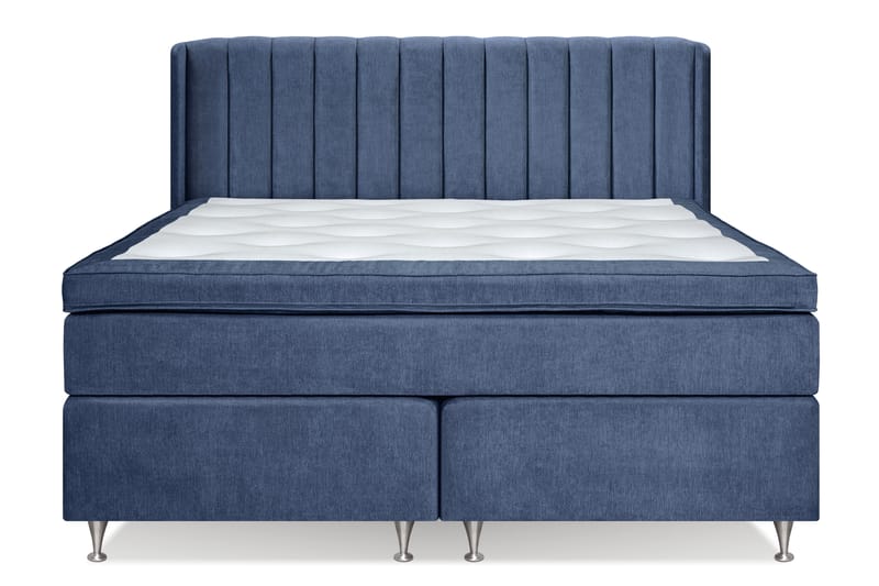 FLORENS Sängpaket 160x200 Fast/Medium Mörkblå (+Fler val) - Komplett Sängpaket - Kontinentalsängar