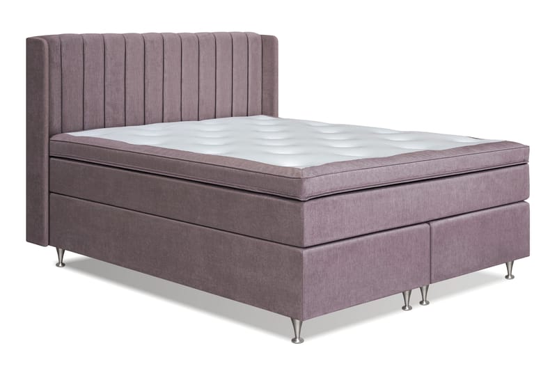 FLORENS Sängpaket 160x200 Medium Mörkrosa (+Fler val) - Möbler - Sovrum - Sängar - Kontinentalsängar