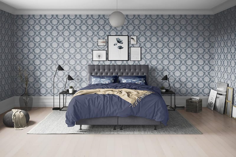 FLORENS Sängpaket 180x200 Fast Mörkgrå (+Fler val) - Möbler - Sovrum - Sängar - Komplett Sängpaket