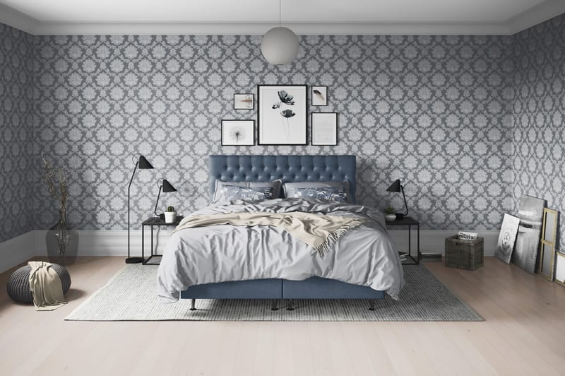 FLORENS Sängpaket 180x200 Fast/Medium Mörkblå (+Fler val) - Möbler - Sovrum - Sängar - Komplett Sängpaket