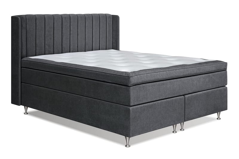 FLORENS Sängpaket 180x200 Fast/Medium Mörkgrå (+Fler val) - Möbler - Sovrum - Sängar - Komplett Sängpaket
