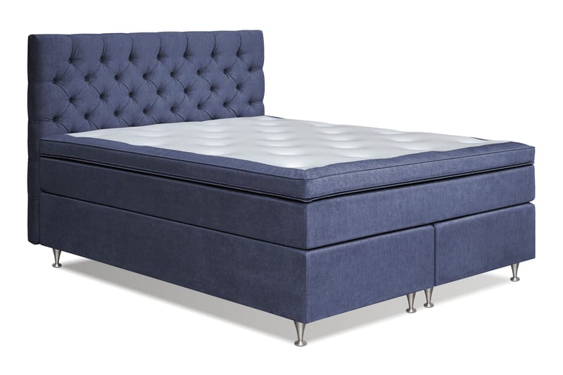 FLORENS Sängpaket 180x200 Medium Mörkblå (+Fler val) - Komplett Sängpaket - Kontinentalsängar