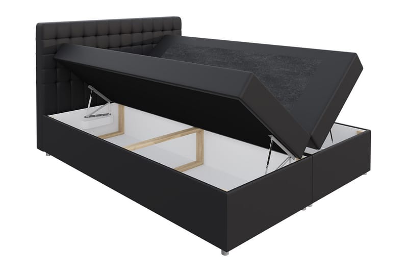 FRASCA Sängpaket 120x200 cm Svart - Svart - Komplett Sängpaket - Kontinentalsängar