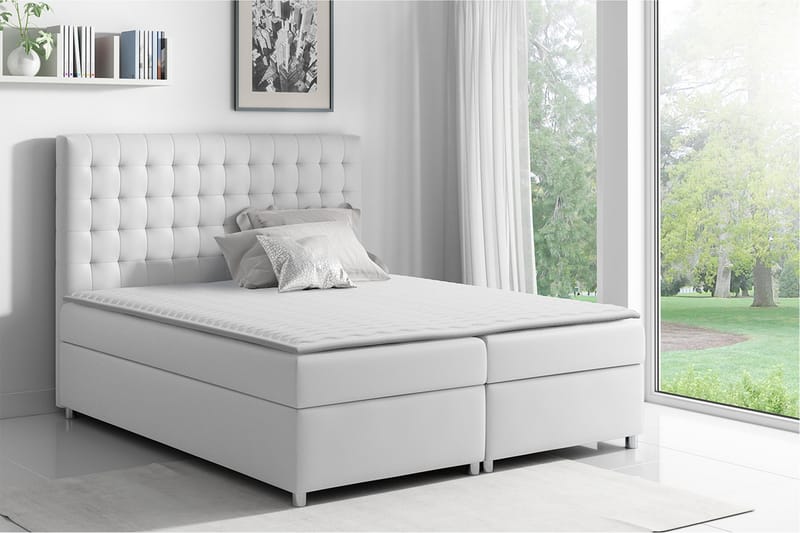 FRASCA Sängpaket 200x200 cm Vit - Vit - Möbler - Sovrum - Sängar - Kontinentalsängar