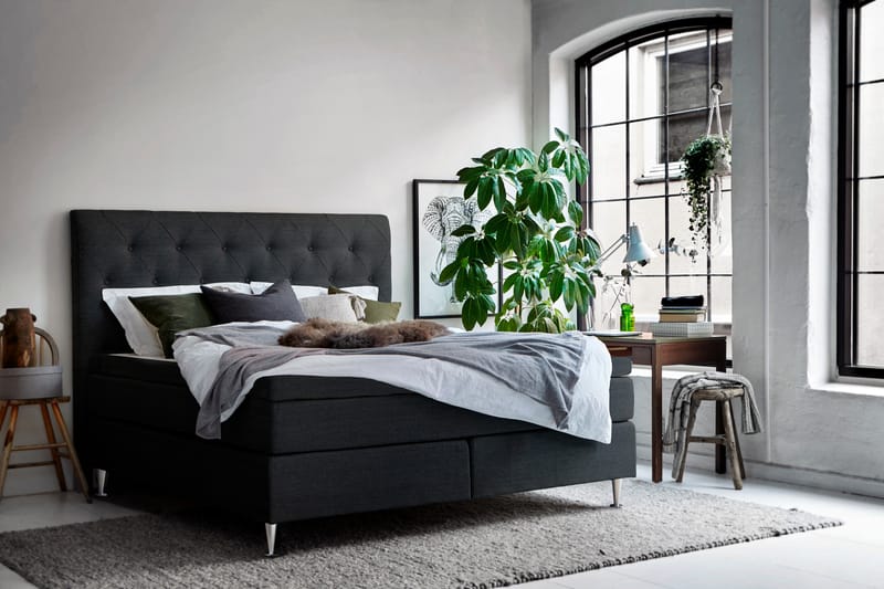 FROSTERE Sängpaket 180x200 cm Mörkgrå - Möbler - Sovrum - Sängar - Komplett Sängpaket