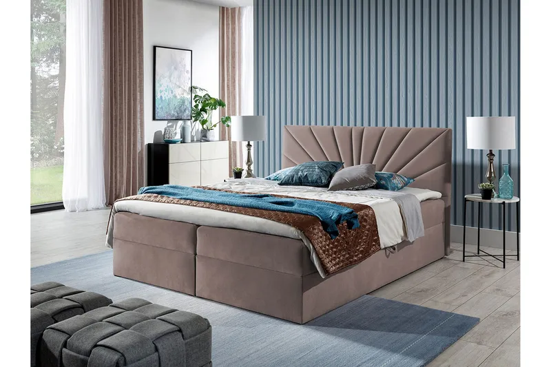 Frusci Kontinentalsäng 120x200 + Bäddmadrass - Möbler - Sovrum - Sängar - Kontinentalsängar