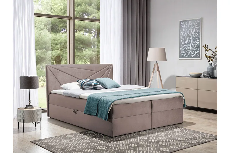 Frusci Kontinentalsäng 140x200 + Bäddmadrass - Möbler - Sovrum - Sängar - Kontinentalsängar