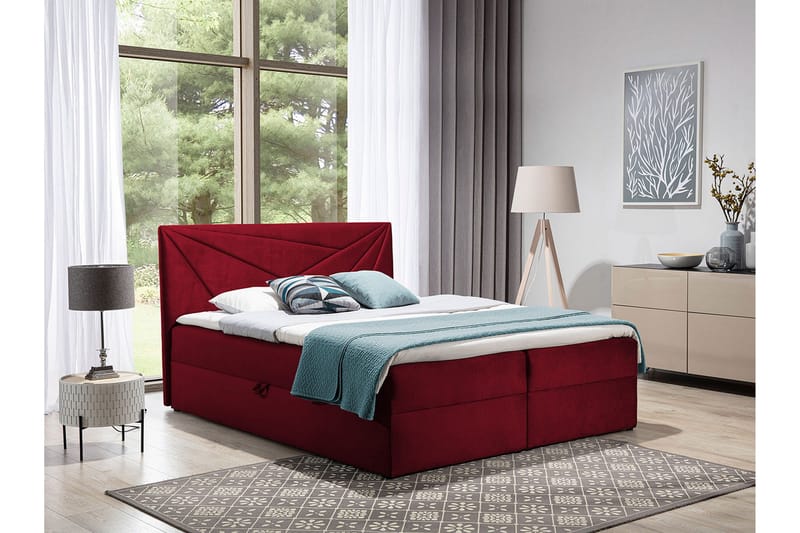 Frusci Kontinentalsäng 160x200 + Bäddmadrass - Möbler - Sovrum - Sängar - Kontinentalsängar