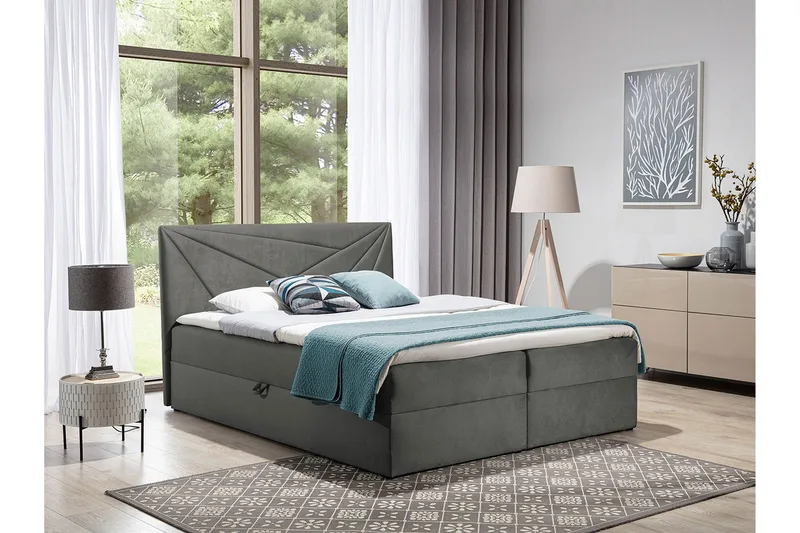 Frusci Kontinentalsäng 160x200 + Bäddmadrass - Möbler - Sovrum - Sängar - Kontinentalsängar