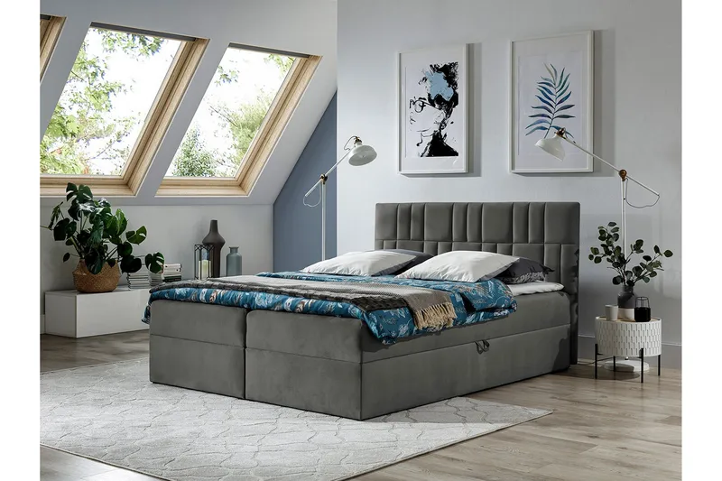 Frusci Kontinentalsäng 180x200 + Bäddmadrass - Möbler - Sovrum - Sängar - Kontinentalsängar