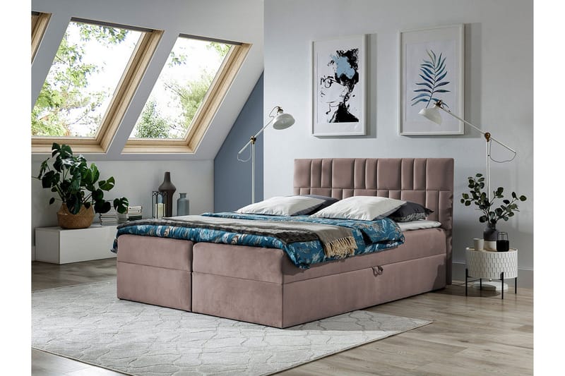 Frusci Kontinentalsäng 180x200 + Bäddmadrass - Möbler - Sovrum - Sängar - Kontinentalsängar