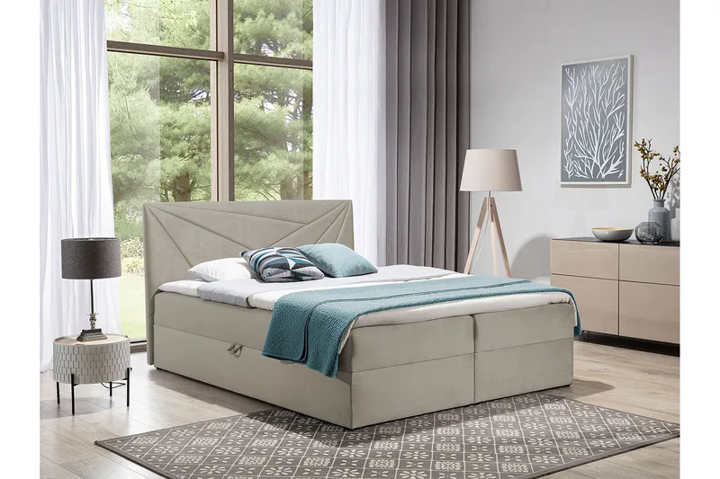 Frusci Kontinentalsäng 180x200 + Bäddmadrass - Möbler - Sovrum - Sängar - Kontinentalsängar