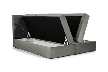 Frusci Sängpaket – Kontinentalsäng 120x200 cm med Sänggavel + Bäddmadrass med Fasthetsgrad Medium - Beige - Möbler - Sovrum - Sängar - Kontinentalsängar