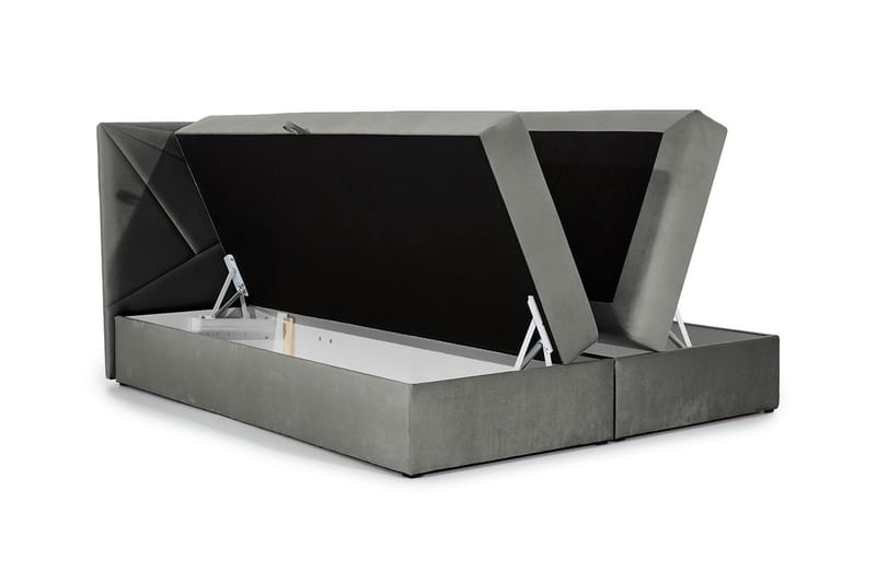 Frusci Sängpaket – Kontinentalsäng 140x200 cm med Sänggavel + Bäddmadrass med Fasthetsgrad Medium - Beige - Möbler - Sovrum - Sängar - Kontinentalsängar