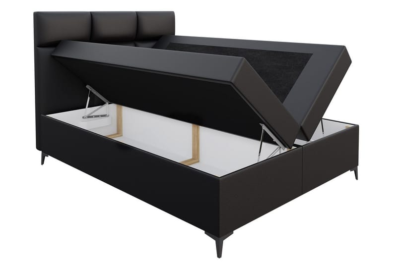 Galtebol Kontinentalsäng 140x200 cm LED-belysning - Grå - Möbler - Sovrum - Sängar - Kontinentalsängar