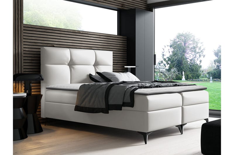 Galtebol Kontinentalsäng 180x200 cm LED-belysning - Vit - Möbler - Sovrum - Sängar - Kontinentalsängar