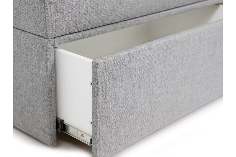 GARDA LUX Kontinentalsäng 140x207 cm Vit - Vit - Möbler - Sovrum - Sängar - Kontinentalsängar