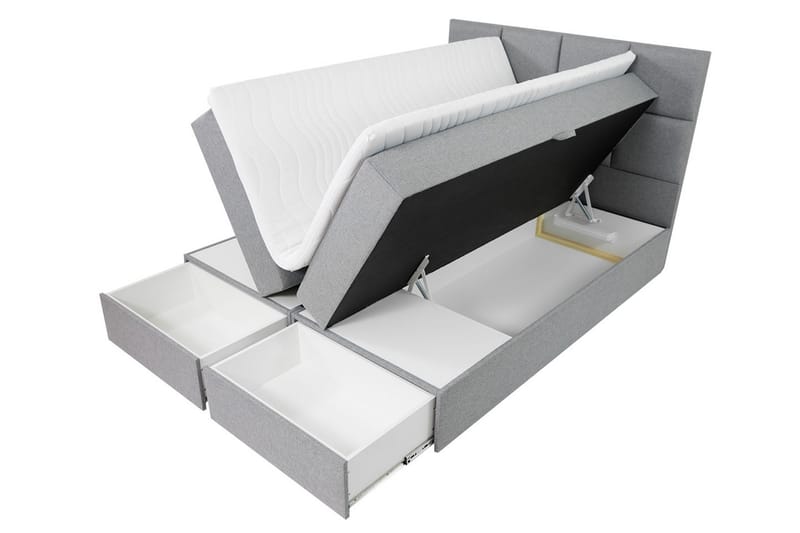 GARDA LUX Kontinentalsäng 140x207 cm Vit - Vit - Möbler - Sovrum - Sängar - Kontinentalsängar