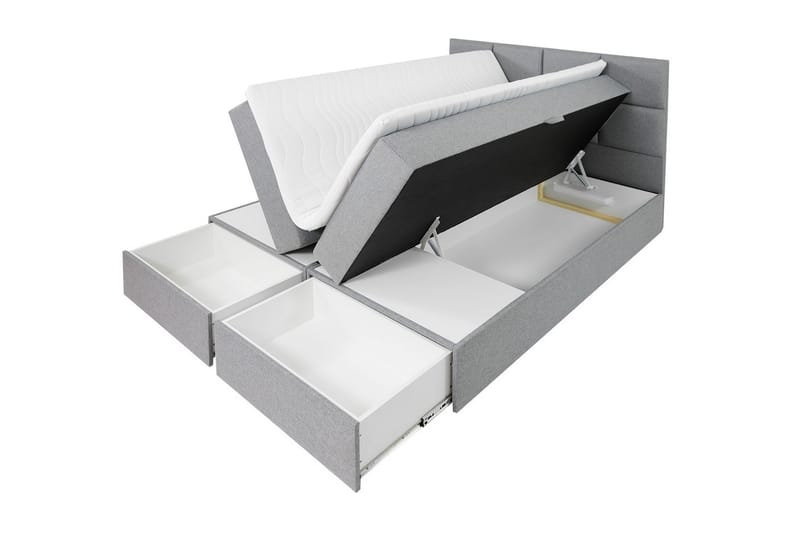 GARDA LUX Kontinentalsäng 140x207 cm Vit - Vit - Möbler - Sovrum - Sängar - Kontinentalsängar