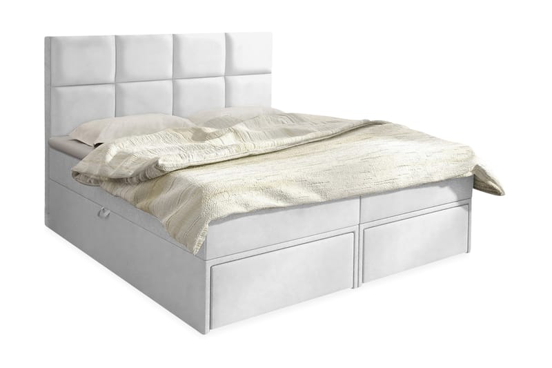 GARDA LUX Kontinentalsäng 200x207 cm Vit - Vit - Möbler - Sovrum - Sängar - Kontinentalsängar
