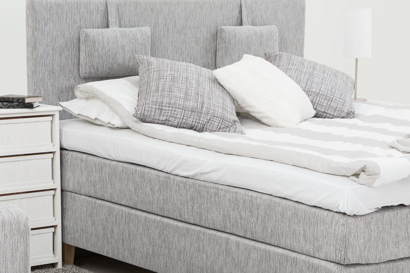 Grand 160 Kontinentalsäng - Grå - Möbler - Sovrum - Sängar - Kontinentalsängar