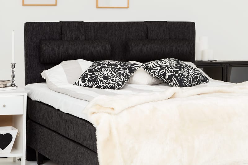 Grand Kontinentalsäng Komplett Sängpaket 180x200 cm - Svart - Möbler - Sovrum - Sängar - Kontinentalsängar