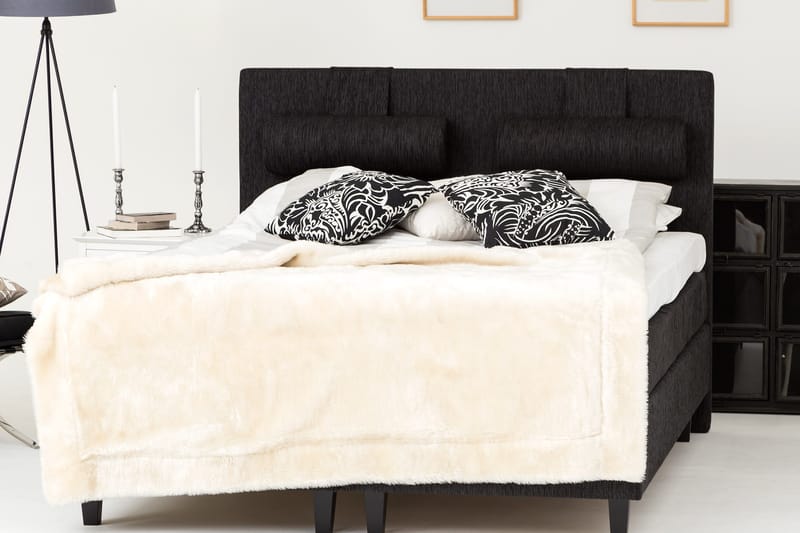 Grand Kontinentalsäng Komplett Sängpaket 180x200 cm - Svart - Möbler - Sovrum - Sängar - Kontinentalsängar