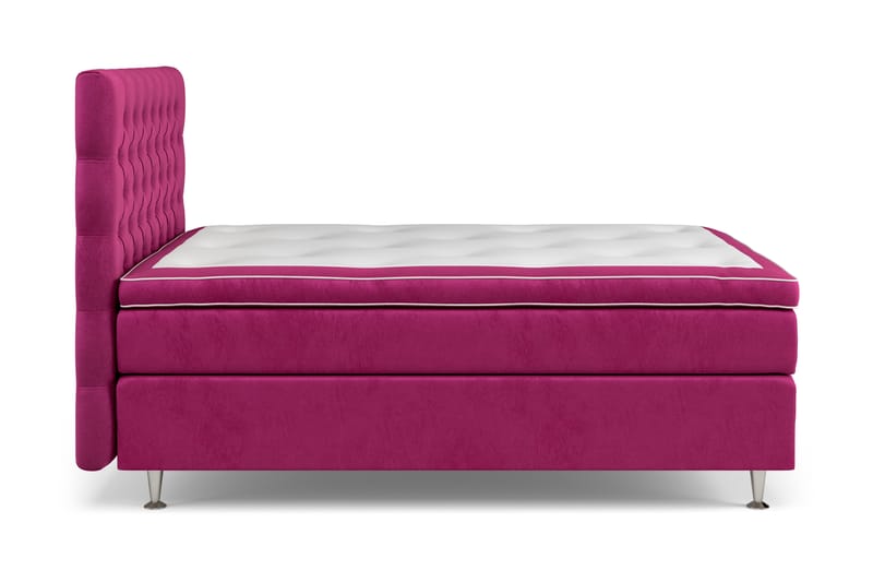GRAND XL Kontinentalsäng 120x200 cm Rosa Sammet - Möbler - Sovrum - Sängar - Komplett Sängpaket