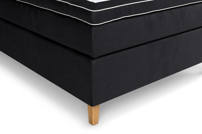 GRAND XL Kontinentalsäng 120x200 cm Svart Sammet - Möbler - Sovrum - Sängar - Kontinentalsängar